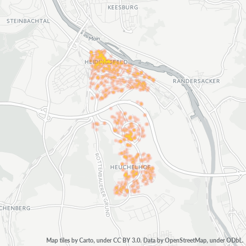 Heatmap für plz 97084