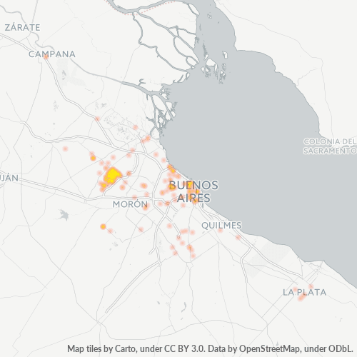 1661 Mapa de calor de densidad empresarial