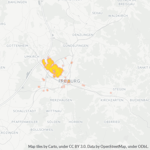 Heatmap für plz 79110