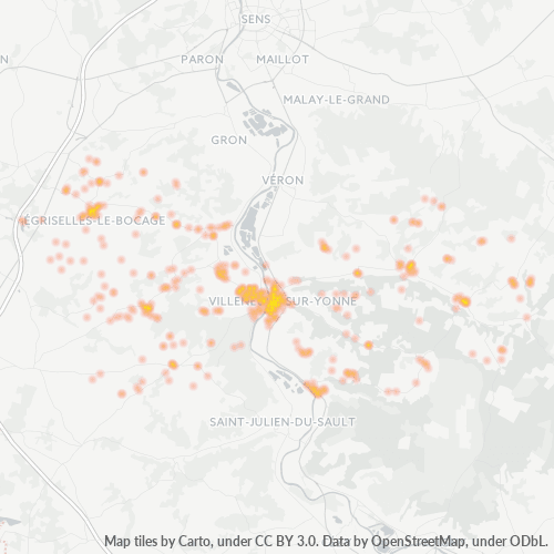 89500 Mapa de densitat de negocis 89500 Mapa de densitat de negocis