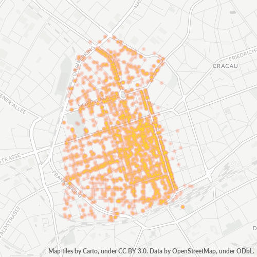 Heatmap für plz 47798