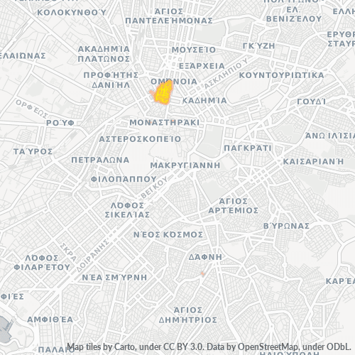 105 52 Χάρτης θερμότητας πυκνότητας επιχείρησης