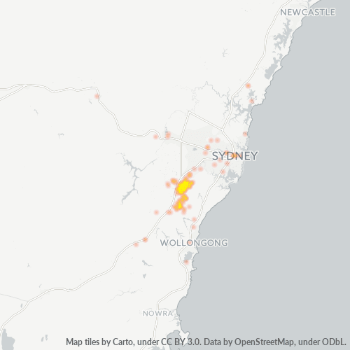 2560 Business Density Heatmap