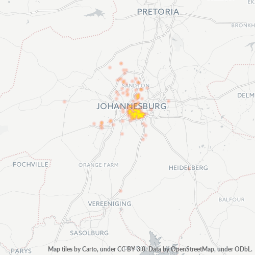 2197 Hittekaart vir Besigheidsdigtheid
