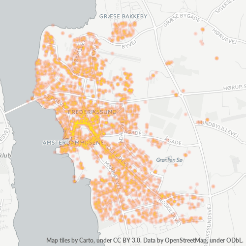 3600 Heatmap over forretningstæthed