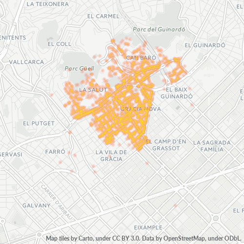 08024 Mapa de calor de densidad empresarial