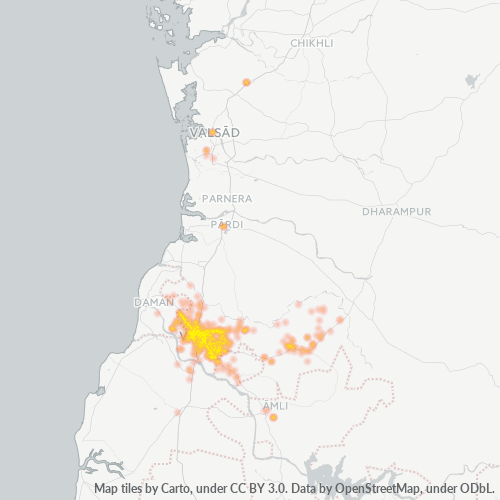 396191 Business Density Heatmap