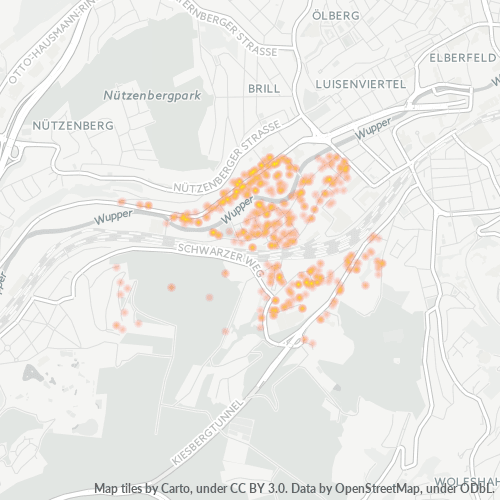 Heatmap für plz 42117