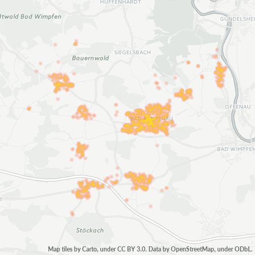 Heatmap für plz 74906