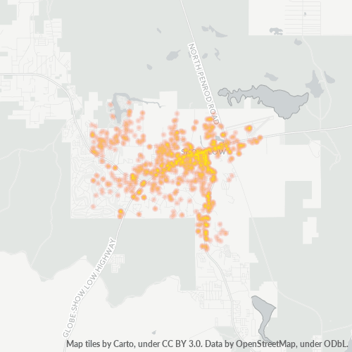 85901 Business Density Heatmap