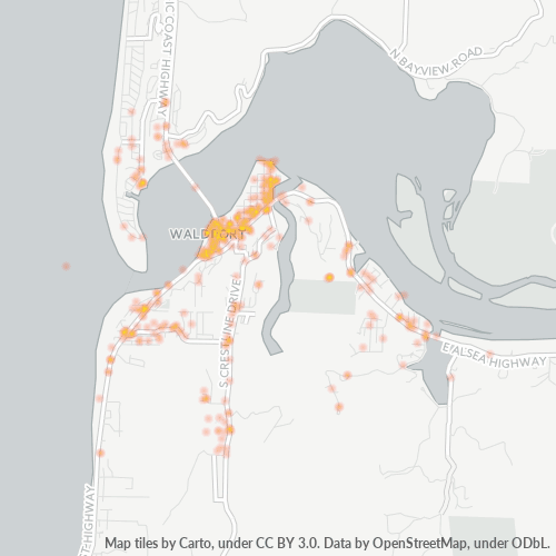 97394 Business Density Heatmap