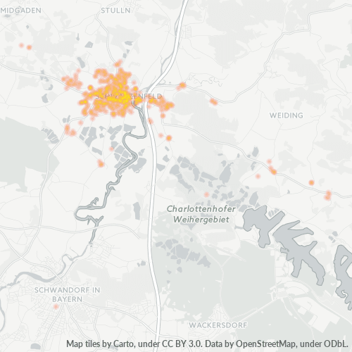 Heatmap für plz 92521