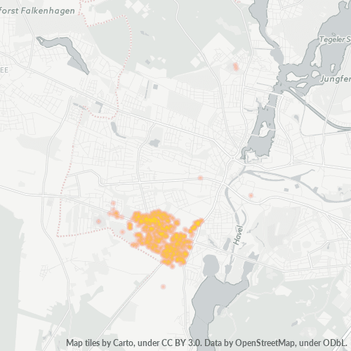 13593 Standortdichte-Heatmap