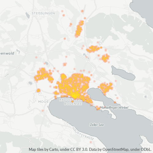 Heatmap für plz 78315