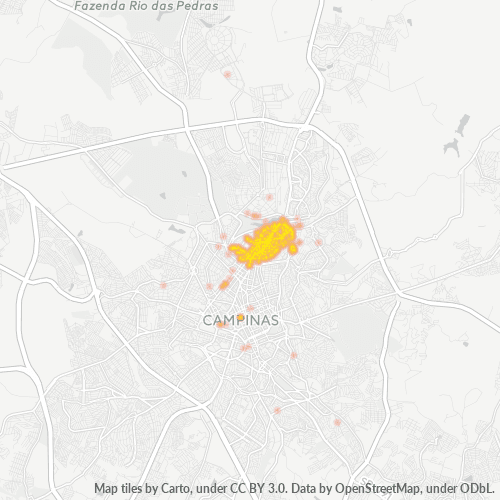 13076-000 Mapa de calor de densidad empresarial