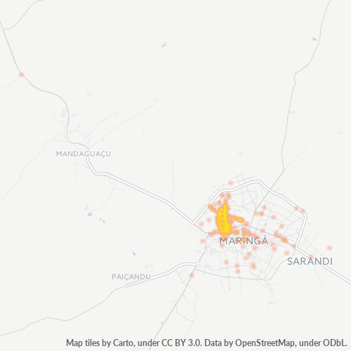 87080-000 Mapa de calor de densidad empresarial