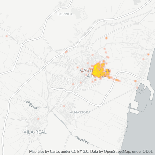 12003 Mapa de calor de densidad empresarial