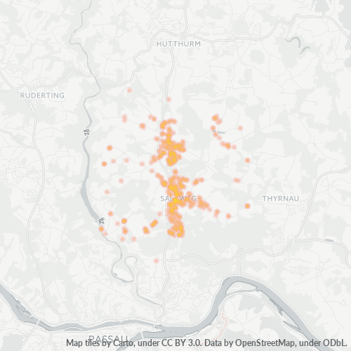Heatmap für plz 94121