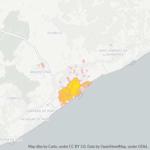 08302 Mapa de calor de densidad empresarial