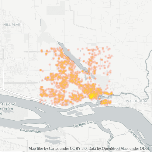 98607 Business Density Heatmap