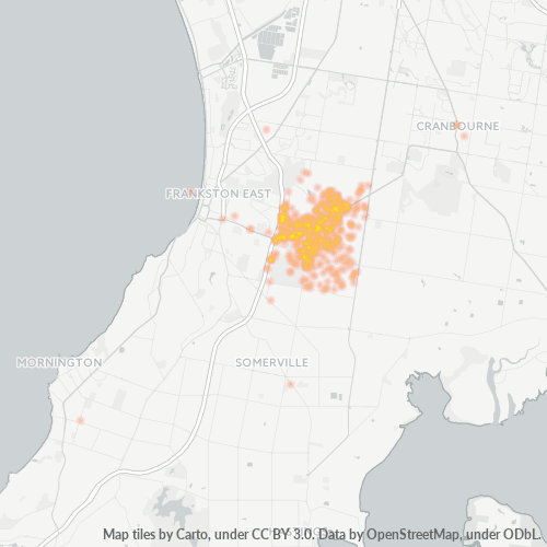 3910 Business Density Heatmap