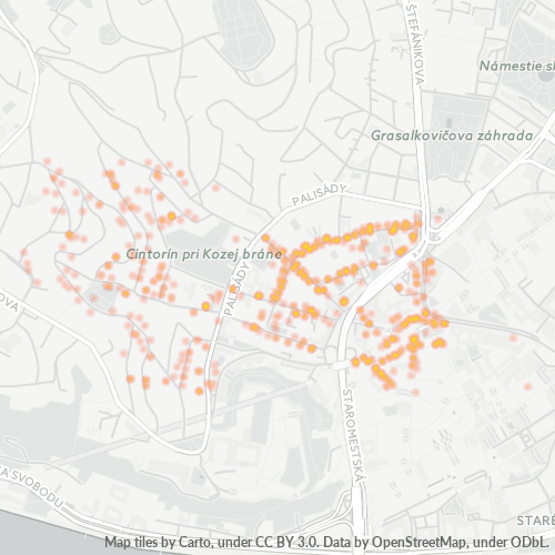 811 03 Teplotná mapa obchodnej hustoty