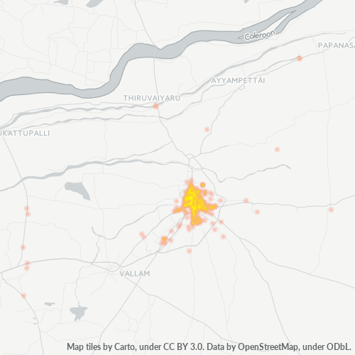 613001 Business Density Heatmap