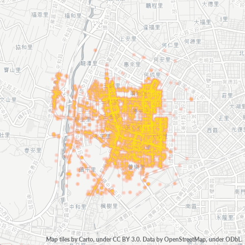 408 商業密度熱圖