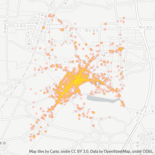 632 商業密度熱圖