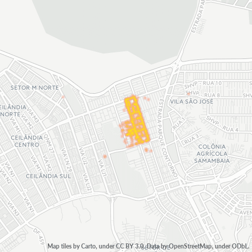 72125-000 Mapa de calor de densidad empresarial