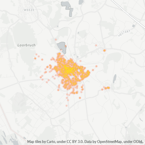 Heatmap für plz 47623