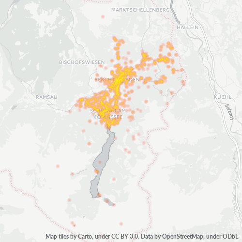 Heatmap für plz 83471
