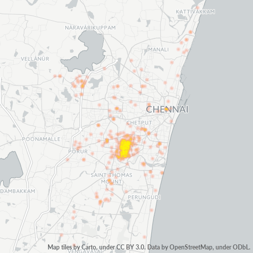 600033 Business Density Heatmap