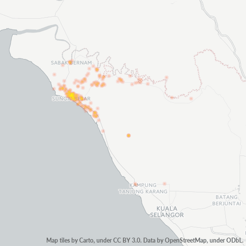 45300 Business Density Heatmap