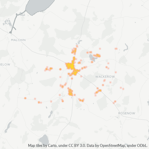 Heatmap für plz 17153