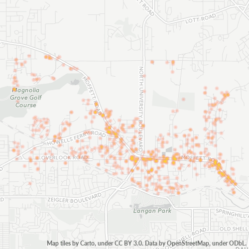 36618 Business Density Heatmap