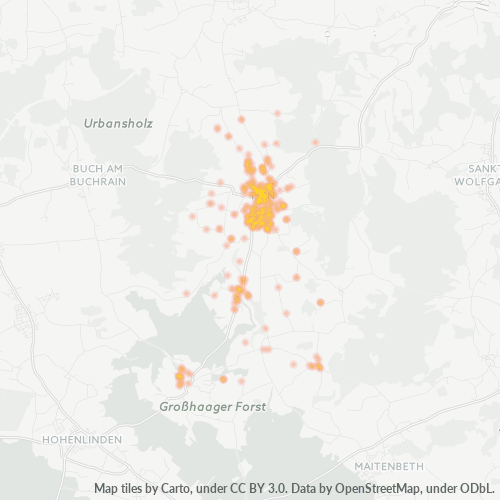 Heatmap für plz 84424