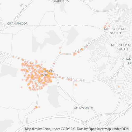 SO52 Business Density Heatmap