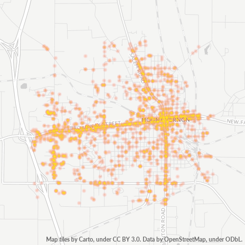 62864 Business Density Heatmap