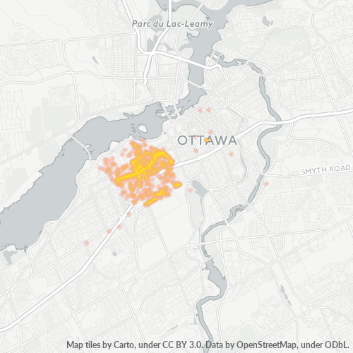 K1Y Business Density Heatmap