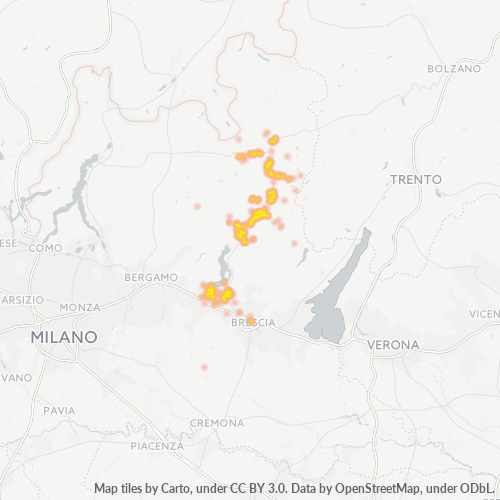 Mappa di calore per cap 25040