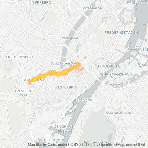 1620 Heatmap over forretningstæthed
