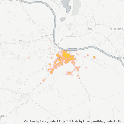 Heatmap für plz 01589