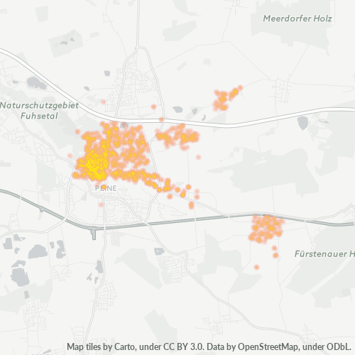 Heatmap für plz 31224