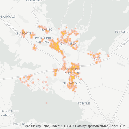 1218 Zemljevid gostote poslovanja