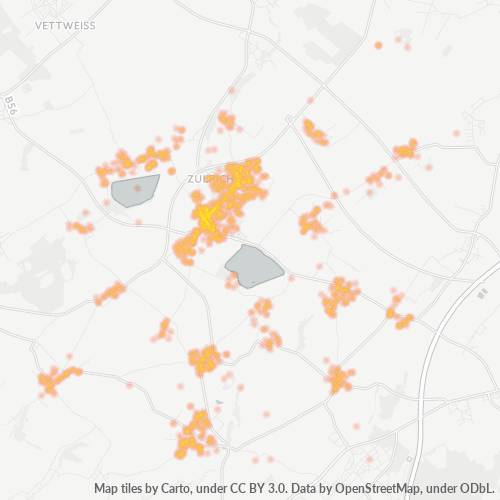 Heatmap für plz 53909
