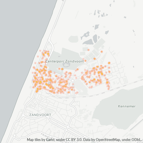 Heatmap voor postcode 2041