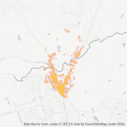 28390 Business Density Heatmap