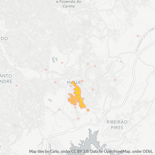 09360-000 Heatmap de Densidade da Empresa