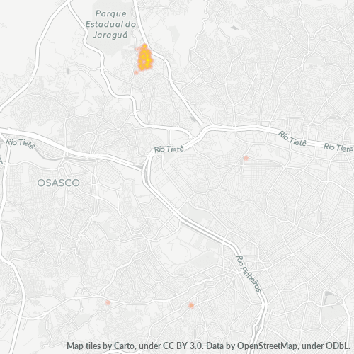 05171-000 Mapa de calor de densidad empresarial